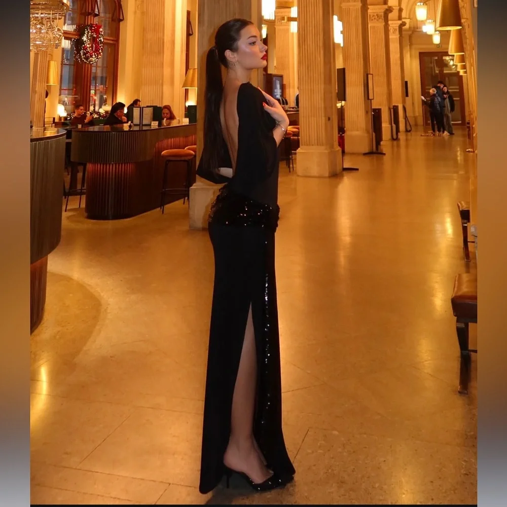 ZARA CUMMERBUND MIDI DRESS - Picture 10 of 17